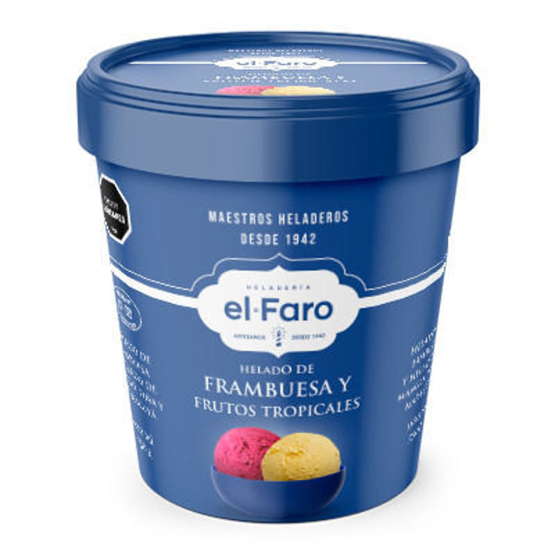 Imagen de 666666666666666 Helado sabor frambuesa y frutos tropicales