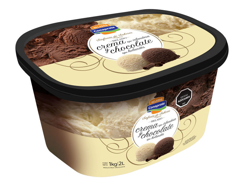 Imagen de 666666666666666 Helado sabor chocolate holandés y crema irlandesa Sinfonía