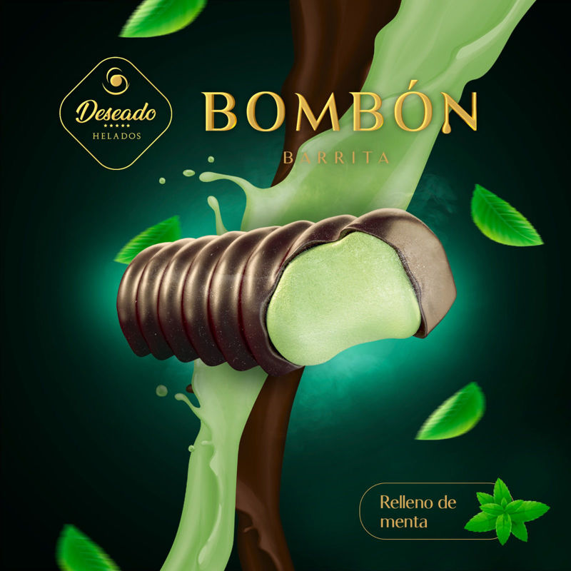 Imagen de 666666666666666 Bombón barrita sabor menta con chocolate