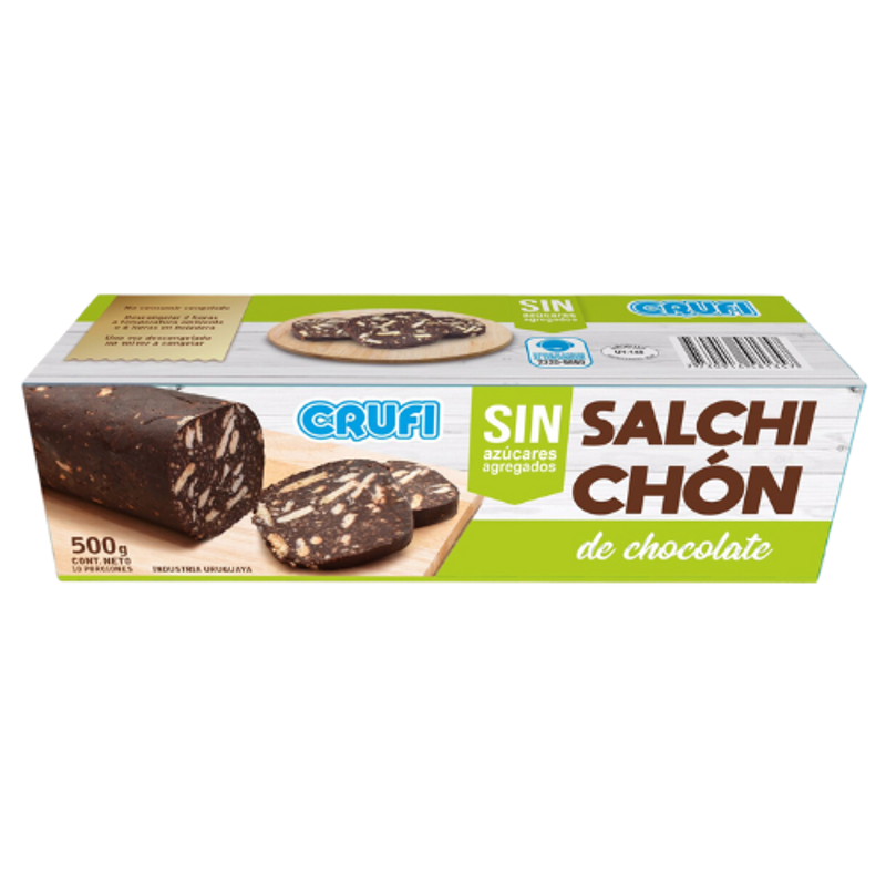 Imagen de 666666666666666 Salchichón de chocolate sin azúcar