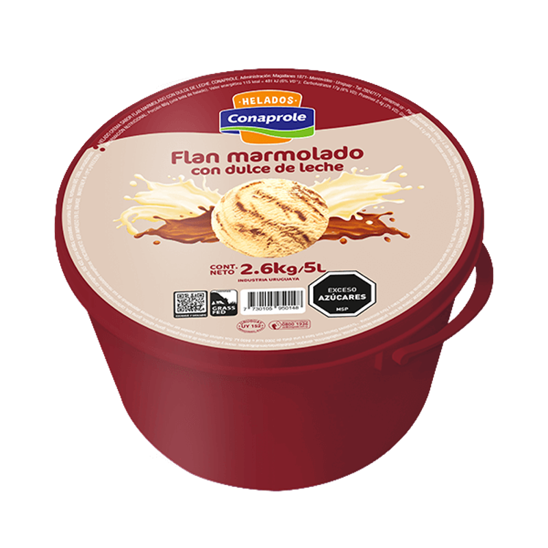 Imagen de 666666666666666 Helado sabor flan con dulce de leche