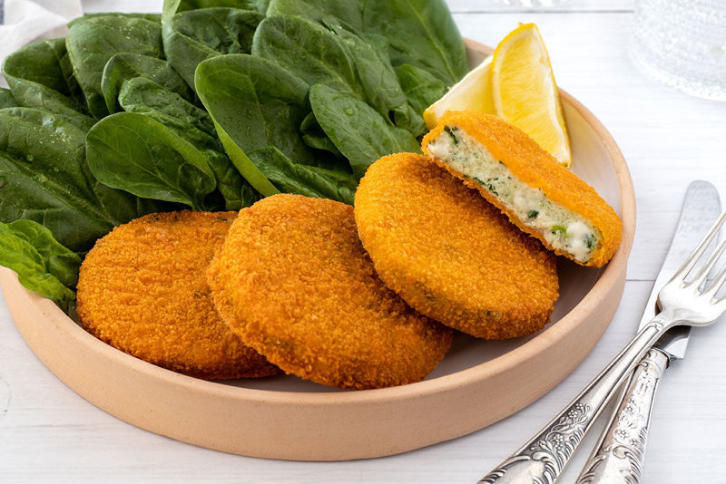Imagen de 666666666666666 Medallones de merluza con espinaca y queso