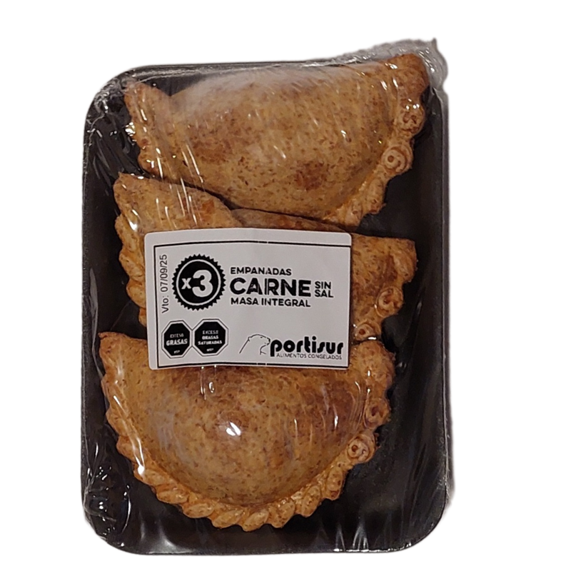 Imagen de 666666666666666 Empanadas de carne sin sal masa integral