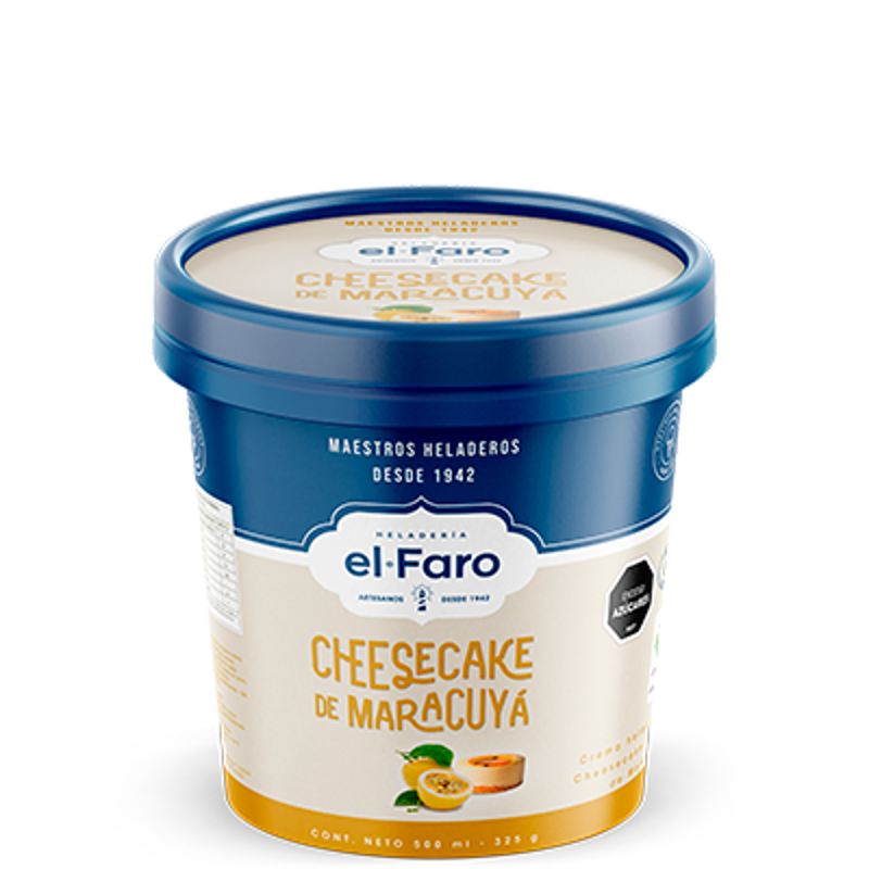 Imagen de 666666666666666 Helado sabor Cheesecake de maracuyá