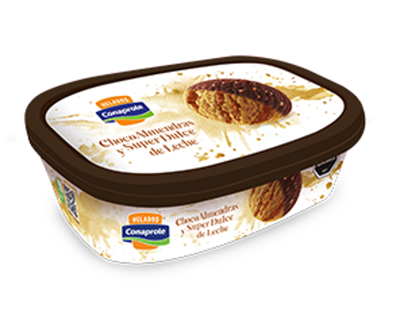 Imagen de 666666666666666 Helado sabor ChocoAlmendras y Super Dulce de Leche Sinfonía