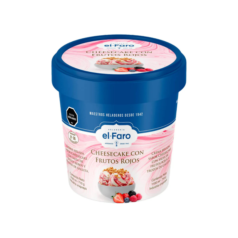 Imagen de 666666666666666 Helado sabor cheesecake con frutos rojos